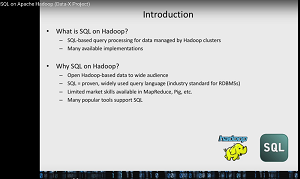 Introduction to SQL on Hadoop