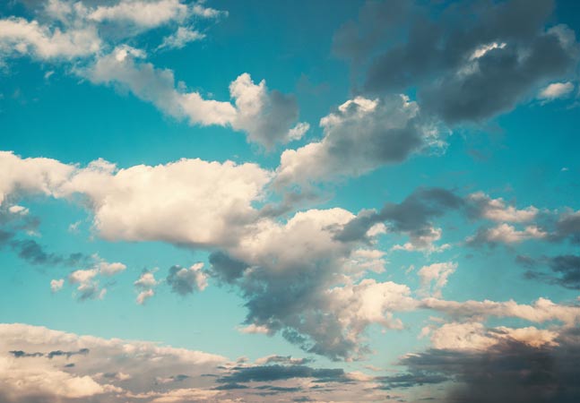 Blue Sky with Clouds Graphic