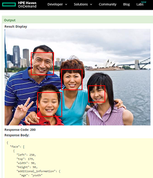 Face Recognition with HPE Haven OnDemand