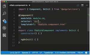 Angular v4 TypeScript Snippets